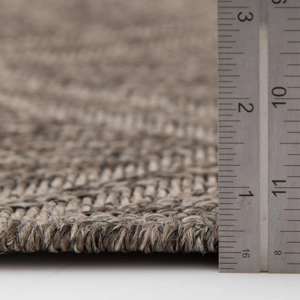 Hampton Bay Pebble/Heather 9 ft. x 12 ft. Traditional Polypropylene Indoor/Outdoor Area Rug 3 Hampton Bay Pebble/Heather 9 ft. x 12 ft. Traditional Polypropylene Indoor/Outdoor Area Rug - Image 3