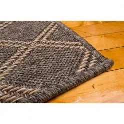 Hampton Bay Santorini Diamond Pebble/Natural 5 ft. x 8 ft. Indoor/Outdoor Area Rug -Hampton Bay Shop pebble natural hampton bay outdoor rugs 1701pu58 106p 77 1000