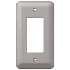 Hampton Bay Declan 1 Gang Rocker Steel Wall Plate - Pewter