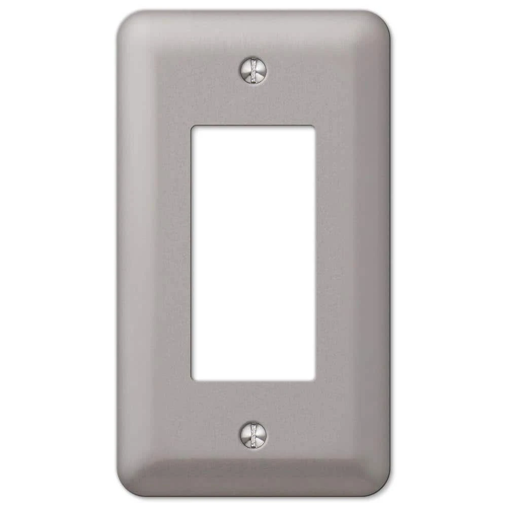 Hampton Bay Declan 1 Gang Rocker Steel Wall Plate - Pewter 1 Hampton Bay Declan 1 Gang Rocker Steel Wall Plate - Pewter