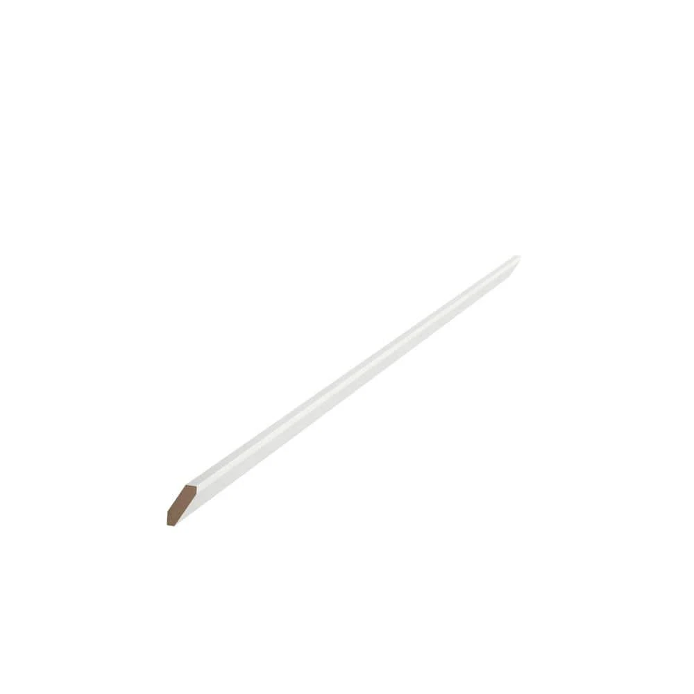 Hampton Bay 91.5 in. x 2.79 in. Angle Crown Molding in Polar White 1 Hampton Bay 91.5 in. x 2.79 in. Angle Crown Molding in Polar White