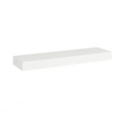 Hampton Bay Courtland Polar White Finish Laminate Shaker Stock Assembled Floating Shelf 36 in. x 3 in. x 10 in.