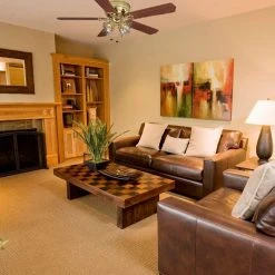 Hampton Bay Carriage House 52 in. Indoor LED Polished Brass Ceiling Fan with Light Kit, Reversible Motor and Reversible Blades -Hampton Bay Shop polished brass hampton bay ceiling fans with lights 46008 40 1000