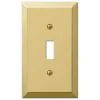 Hampton Bay Metallic 1 Gang Toggle Steel Wall Plate - Polished Brass