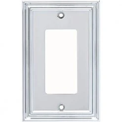 Hampton Bay Chrome 1-Gang Decorator/Rocker Wall Plate (1-Pack)
