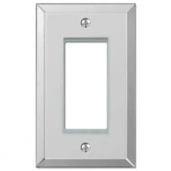 Hampton Bay Acrylic 1 Gang Rocker Acryilic Wall Plate - Polished Mirror