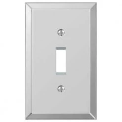 Hampton Bay Acrylic 1 Gang Toggle Acryilic Wall Plate - Polished Mirror