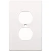 Hampton Bay White 1-Gang Duplex Outlet Wall Plate (1-Pack)