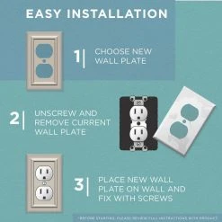 Hampton Bay White 1-Gang Duplex Outlet Wall Plate (1-Pack) 12 Hampton Bay White 1-Gang Duplex Outlet Wall Plate (1-Pack) -Hampton Bay Shop pure white hampton bay outlet wall plates w32732 pw u 77 1000