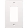 Hampton Bay White 1-Gang Decorator/Rocker Wall Plate (1-Pack)