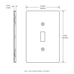 Hampton Bay White 1-Gang Toggle Wall Plate (1-Pack) 19 Hampton Bay White 1-Gang Toggle Wall Plate (1-Pack) -Hampton Bay Shop pure white hampton bay toggle light switch plates w32731 pw u 44 1000