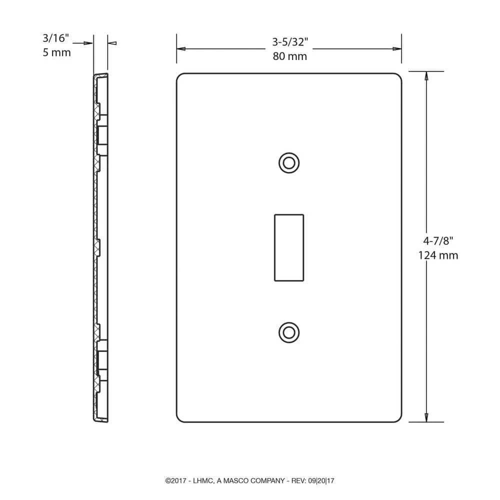 Hampton Bay White 1-Gang Toggle Wall Plate (1-Pack) 10 Hampton Bay White 1-Gang Toggle Wall Plate (1-Pack) - Image 10