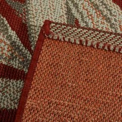 Hampton Bay Palm Red 8 ft. x 10 ft. Indoor/Outdoor Area Rug -Hampton Bay Shop red hampton bay outdoor rugs 3091141 66 1000