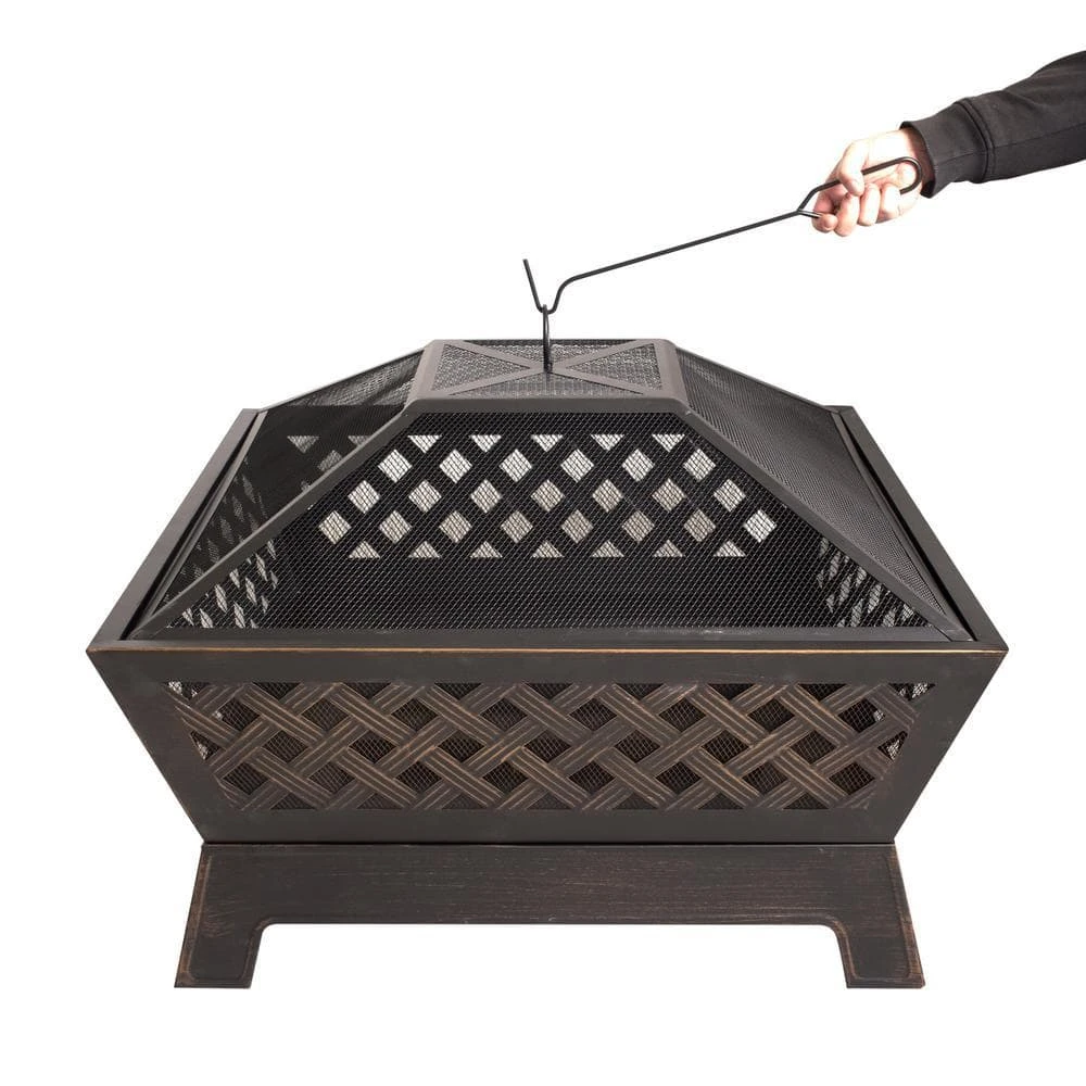 Hampton Bay Tipton 34 in. Steel Deep Bowl Fire Pit in Oil Rubbed Bronze 5 Hampton Bay Tipton 34 in. Steel Deep Bowl Fire Pit in Oil Rubbed Bronze - Image 5