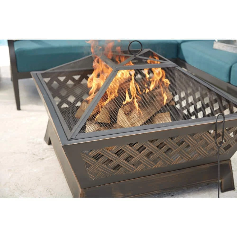 Hampton Bay Tipton 34 in. Steel Deep Bowl Fire Pit in Oil Rubbed Bronze 13 Hampton Bay Tipton 34 in. Steel Deep Bowl Fire Pit in Oil Rubbed Bronze - Image 13