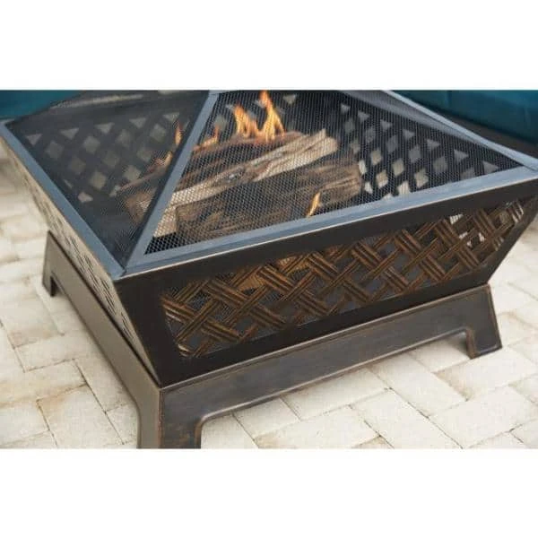 Hampton Bay Tipton 34 in. Steel Deep Bowl Fire Pit in Oil Rubbed Bronze 4 Hampton Bay Tipton 34 in. Steel Deep Bowl Fire Pit in Oil Rubbed Bronze - Image 4