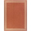 Hampton Bay Rust with Tan Border 9 ft. 2 in. x 12 ft. Indoor/Outdoor Area Rug
