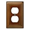 Hampton Bay Brown 1-Gang Duplex Outlet Wall Plate (1-Pack)