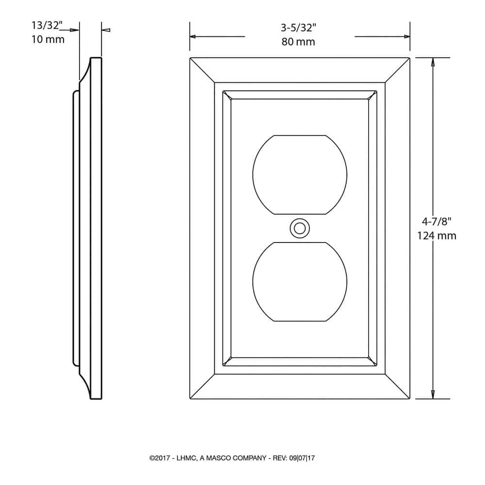 Hampton Bay Brown 1-Gang Duplex Outlet Wall Plate (1-Pack) 9 Hampton Bay Brown 1-Gang Duplex Outlet Wall Plate (1-Pack) - Image 9