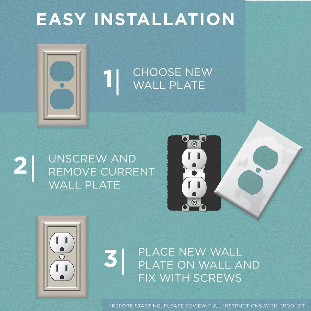 Hampton Bay Brown 1-Gang Decorator/Rocker Wall Plate (1-Pack) 6 Hampton Bay Brown 1-Gang Decorator/Rocker Wall Plate (1-Pack) - Image 6