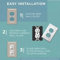 Hampton Bay Brown 2-Gang Toggle Wall Plate (1-Pack) 15 Hampton Bay Brown 2-Gang Toggle Wall Plate (1-Pack) -Hampton Bay Shop saddle hampton bay toggle light switch plates w10763 sdl uh 77 1000