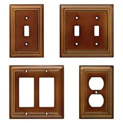 Hampton Bay Brown 2-Gang Toggle Wall Plate (1-Pack) 13 Hampton Bay Brown 2-Gang Toggle Wall Plate (1-Pack) -Hampton Bay Shop saddle hampton bay toggle light switch plates w10763 sdl uh a0 1000