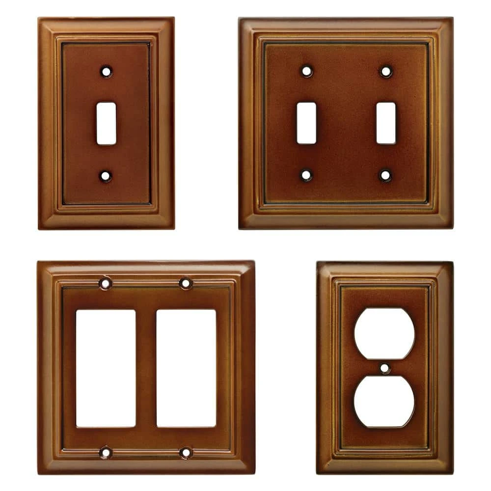 Hampton Bay Brown 2-Gang Toggle Wall Plate (1-Pack) 4 Hampton Bay Brown 2-Gang Toggle Wall Plate (1-Pack) - Image 4