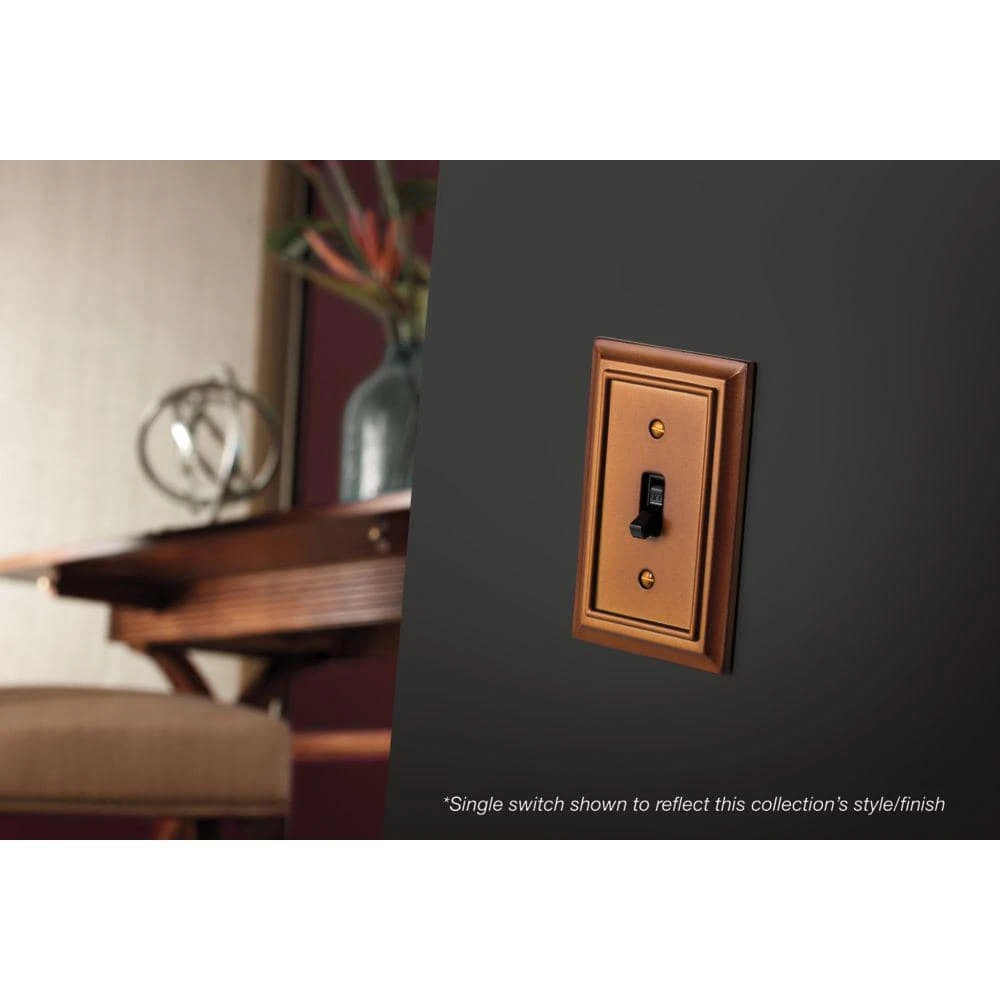 Hampton Bay Brown 2-Gang Toggle Wall Plate (1-Pack) 2 Hampton Bay Brown 2-Gang Toggle Wall Plate (1-Pack) - Image 2