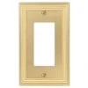 Hampton Bay Hallcrest 1 Gang Rocker Metal Wall Plate - Satin Brass