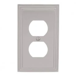 Hampton Bay Tiered 1 Gang Duplex Metal Wall Plate - Satin Nickel (2-Pack) 6 Hampton Bay Tiered 1 Gang Duplex Metal Wall Plate - Satin Nickel (2-Pack) -Hampton Bay Shop satin nickel hampton bay outlet wall plates 84dnhb 2 40 1000