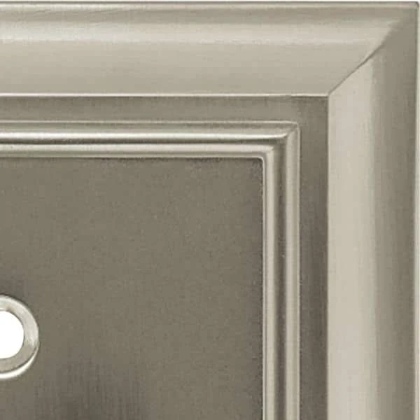 Hampton Bay Nickel 1-Gang Duplex Outlet Wall Plate (1-Pack) 3 Hampton Bay Nickel 1-Gang Duplex Outlet Wall Plate (1-Pack) - Image 3