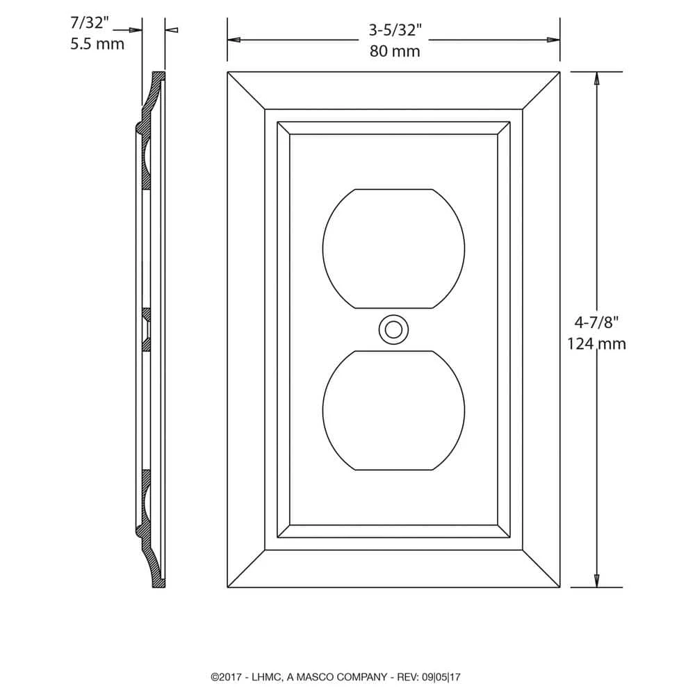 Hampton Bay Nickel 1-Gang Duplex Outlet Wall Plate (1-Pack) 10 Hampton Bay Nickel 1-Gang Duplex Outlet Wall Plate (1-Pack) - Image 10
