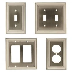 Hampton Bay Nickel 1-Gang Duplex Outlet Wall Plate (1-Pack) 13 Hampton Bay Nickel 1-Gang Duplex Outlet Wall Plate (1-Pack) -Hampton Bay Shop satin nickel hampton bay outlet wall plates w10086 sn uh a0 1000