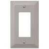 Hampton Bay Tiered 1 Gang Rocker Metal Wall Plate - Satin Nickel