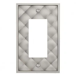 Hampton Bay Hancock Satin Nickel 1-Gang Decorator/Rocker Wall Plate