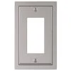 Hampton Bay Averly 1 Gang Rocker Metal Wall Plate - Satin Nickel