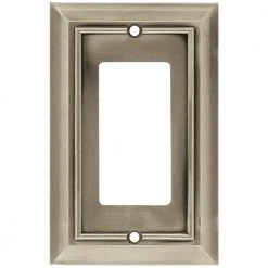 Hampton Bay Nickel 1-Gang Decorator/Rocker Wall Plate (1-Pack)