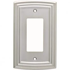 Hampton Bay Nickel 1-Gang Decorator/Rocker Wall Plate (1-Pack)