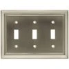 Hampton Bay Nickel 3-Gang 3-Toggle Wall Plate (1-Pack)