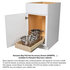 Hampton Bay Hampton Satin White Raised Panel Stock Assembled Base Kitchen Cabinet with Drawer Glides (30 in. x 34.5 in. x 24 in.) 27 Hampton Bay Hampton Satin White Raised Panel Stock Assembled Base Kitchen Cabinet with Drawer Glides (30 in. x 34.5 in. x 24 in.) -Hampton Bay Shop satin white hampton bay assembled kitchen cabinets kb30 sw 76 1000