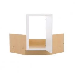 Hampton Bay Hampton Satin White Raised Panel Stock Sink Base Kitchen Cabinet 36 in. W x 34.5 in. D H x 24 in. D -Hampton Bay Shop satin white hampton bay assembled kitchen cabinets kcsb36 sw 1f 1000