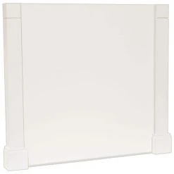 Hampton Bay 3x34.5x37.5 in. Decorative Island End Panel in Satin White