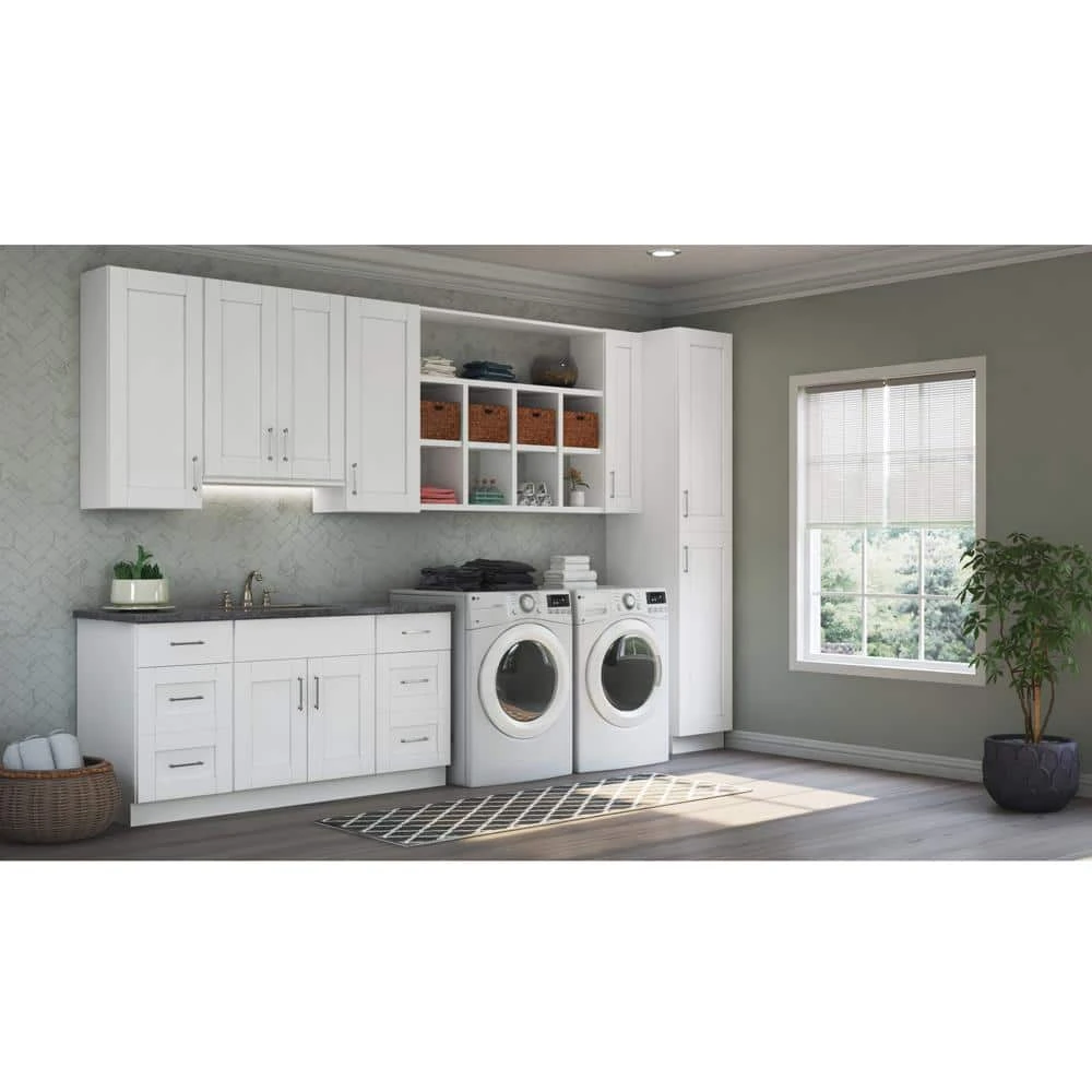 Hampton Bay Shaker 23 in. W x 29.50 in. H Base Cabinet Decorative End Panel in Satin White 8 Hampton Bay Shaker 23 in. W x 29.50 in. H Base Cabinet Decorative End Panel in Satin White - Image 8