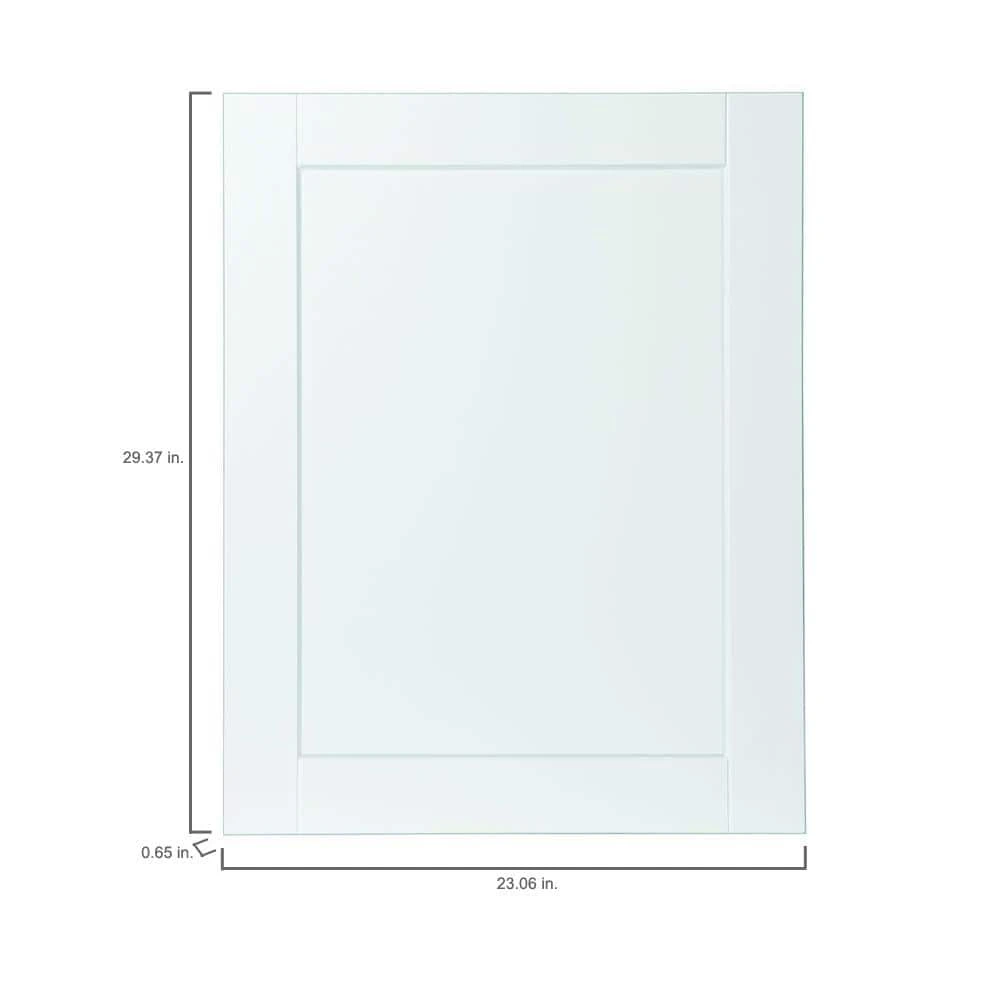 Hampton Bay Shaker 23 in. W x 29.50 in. H Base Cabinet Decorative End Panel in Satin White 3 Hampton Bay Shaker 23 in. W x 29.50 in. H Base Cabinet Decorative End Panel in Satin White - Image 3