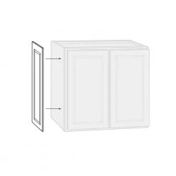 Hampton Bay Shaker 23 in. W x 29.50 in. H Base Cabinet Decorative End Panel in Satin White 19 Hampton Bay Shaker 23 in. W x 29.50 in. H Base Cabinet Decorative End Panel in Satin White -Hampton Bay Shop satin white hampton bay kitchen cabinet end panels kaep2430 ssw fa 1000