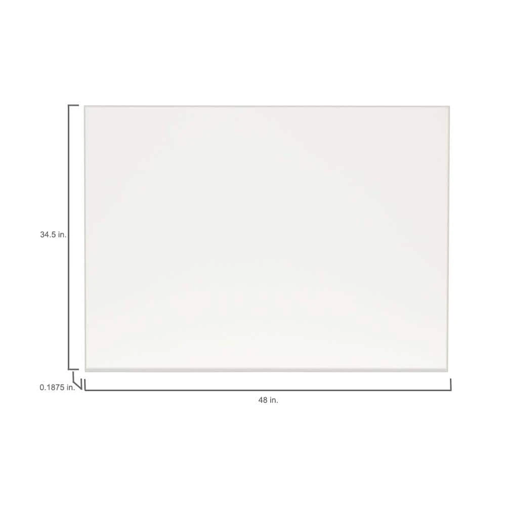 Hampton Bay 48 in. W x 34.5 in. H End Panel in Satin White 3 Hampton Bay 48 in. W x 34.5 in. H End Panel in Satin White - Image 3