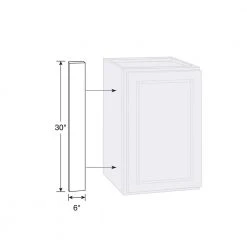 Hampton Bay 6 in. W x 30 in. H Cabinet Filler in Satin White -Hampton Bay Shop satin white hampton bay kitchen cabinet moulding kafs630x sw fa 1000