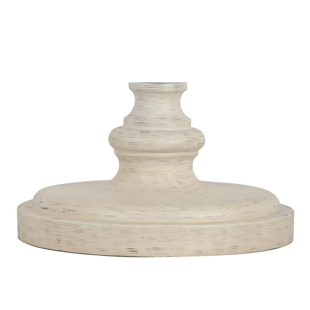 Hampton Bay Witherby 61 in. Shabby White Floor Lamp with Gray Lamp Shade 8 Hampton Bay Witherby 61 in. Shabby White Floor Lamp with Gray Lamp Shade - Image 8