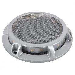 Hampton Bay Solar 15 Lumens Silver Integrated LED Path Light with Textured Lens (4-Pack); Weather/Rust Resistant -Hampton Bay Shop silver hampton bay path lights 62106 c3 1000