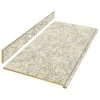 Hampton Bay Wilsonart 6 ft. Laminate Countertop Kit Included in Textured Spring Carnival Granite with Full Wrap Ogee Edge